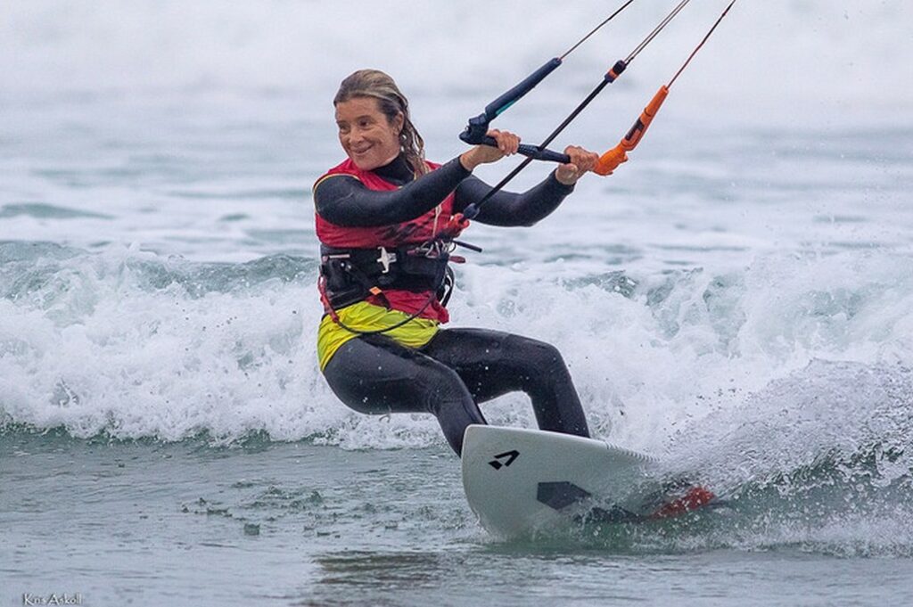 Fabienne d'Ortoli kitesurf