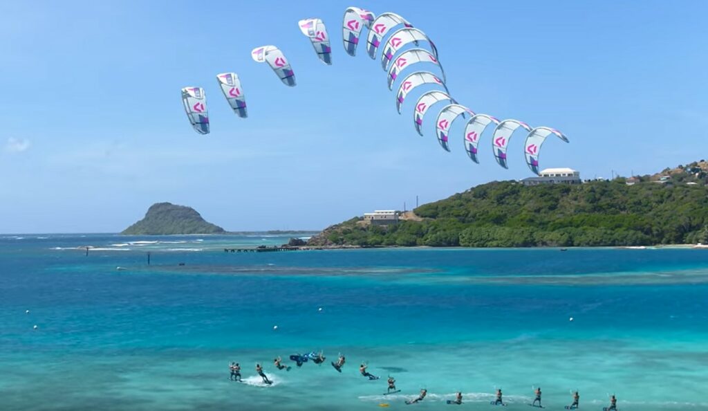 Double Back Roll Trick Kiteboarding
